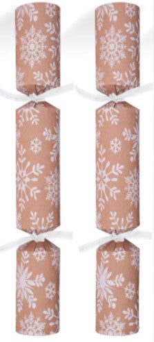 12" Catering Crackers - Kraft Snowflake